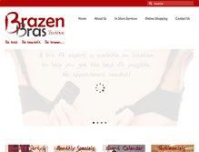 Tablet Screenshot of brazenbras.com